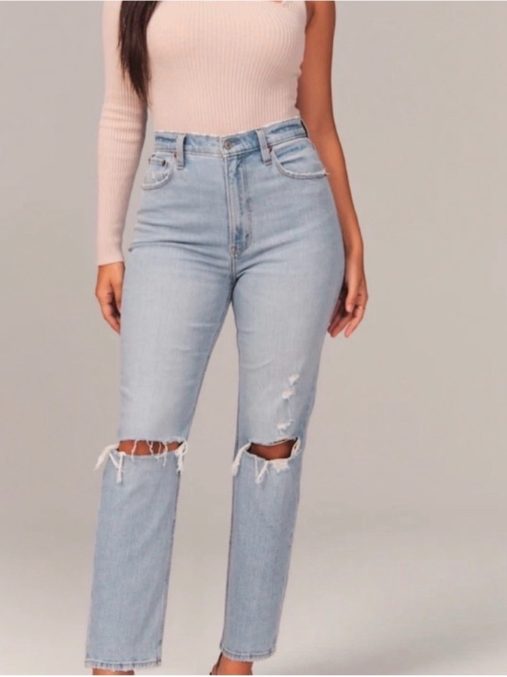 Abercrombie & Fitch Curve Love Ankle Straight